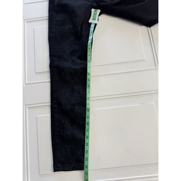 Joes Jeans Sz 28 The Charlie High Rise Skinny Black Snake Animal Print - Picture 3 of 8